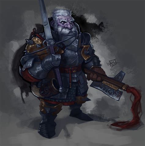 ArtStation - Thurmond, Duergar fighter