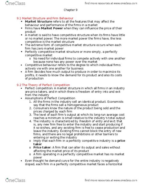 ECON 101 Textbook Notes Winter 2013 Chapter 9 Average Variable