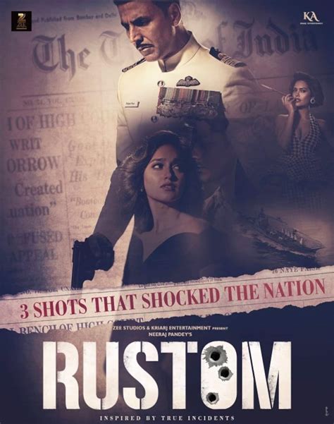 Rustom new poster: Akshay Kumar, Ileana D'Cruz and Esha Gupta will take you back to Nanavati ...