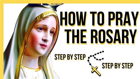 HOW TO PRAY THE ROSARY Step By Step TUTORIAL In ENGLISH VERSION