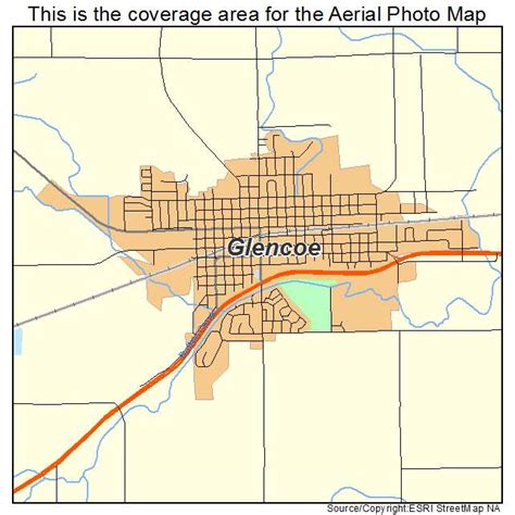 Aerial Photography Map of Glencoe, MN Minnesota