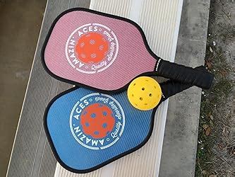 Amazon Amazin Aces Carbon Fiber Pickleball Paddle Set In Blue