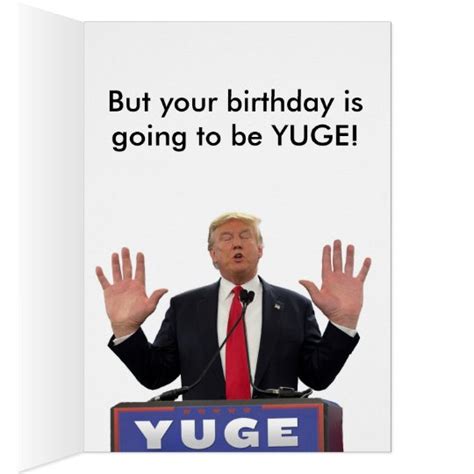 Donald Trump Funny Birthday Card Zazzle