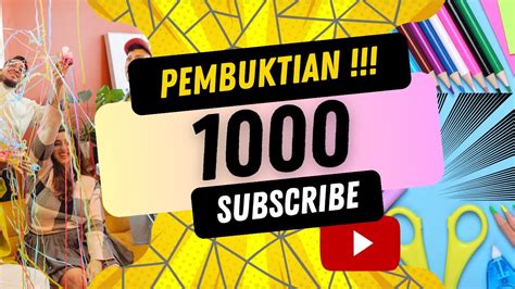 Pembuktian ‼️ Menambah 1000 Subscriber Bagi Youtuber Pemula 2024