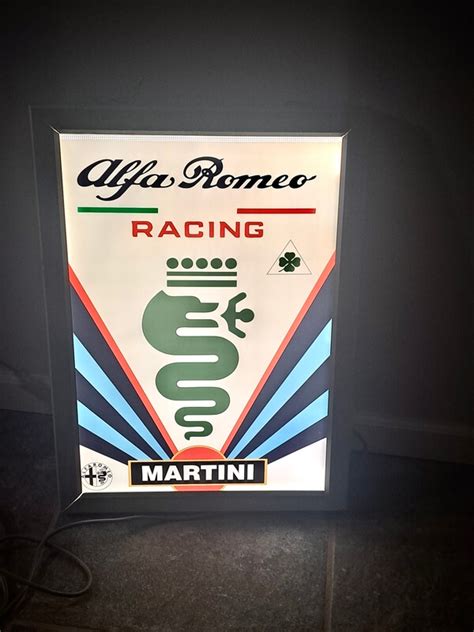 Alfa Romeo Racing Martini Illuminated Sign Pcarmarket