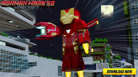 Ironman Mk 50 Release Addon Mod In Minecraft Pe Be 1 18 1 20 Free Download Youtube