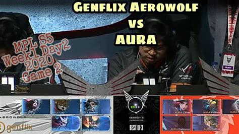 Genflix Aerowolf Vs Aura MPL S5 W1 D3 Game 2 YouTube