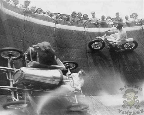 Vintage Motorcycle Stunts ~ Riding Vintage