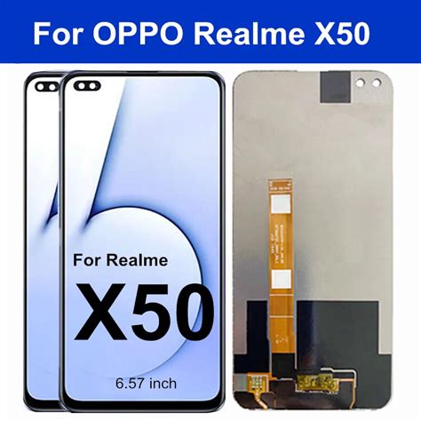 6 57 For OPPO Realme X50 LCD Display Touch Screen Digitizer Panel Glass