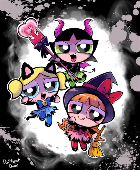 Buttercup Blossom And Bubbles Powerpuff Girls Drawn By Danishi