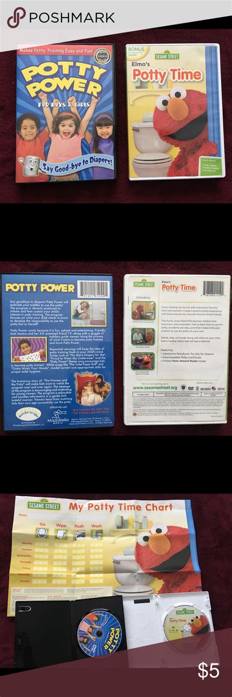 2 Potty Training Dvds Potty Time Chart Potty Training Potty Chart