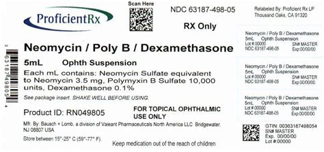 Neomycin Polymyxin B Sulfates And Dexamethasone Information, Side ...