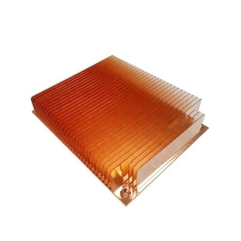 China Customized High Density Copper Skived Fin Heat Sink Manufacturers