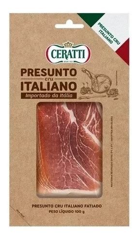 Presunto Cru Italiano Fatiado Ceratti Kg Frete Gr Tis