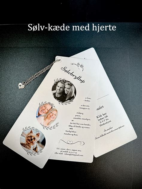 Invitation Til S Lvbryllup Slim Size Invitationer Til Fest