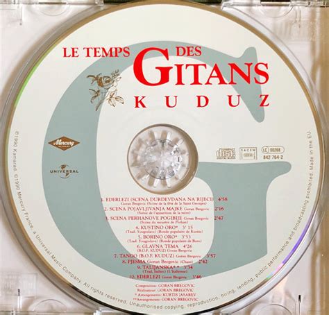 Goran Bregovi Le Temps Des Gitans Kuduz Cd Deform M Zik