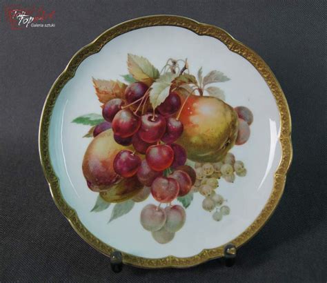 Rosenthal Porcelana Talerz Deserowy Z Owocami 2 Top Art Galeria Sztuki