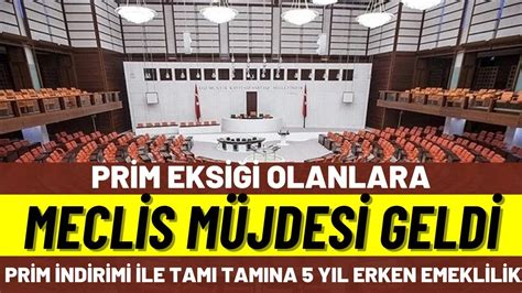 Prim eksiği olanlara Meclis müjdesi geldi Prim indirimi ile tamı