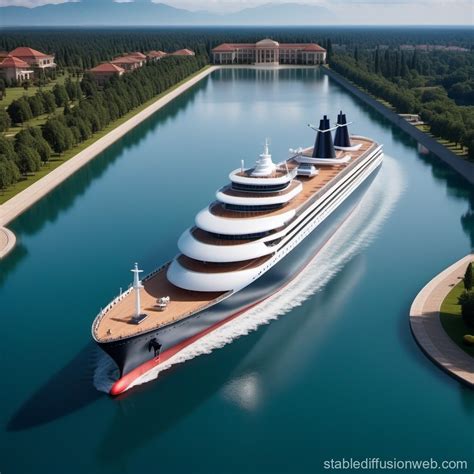 Gigantic Spaceship with Luxury Amenities | Stable Diffusion Online