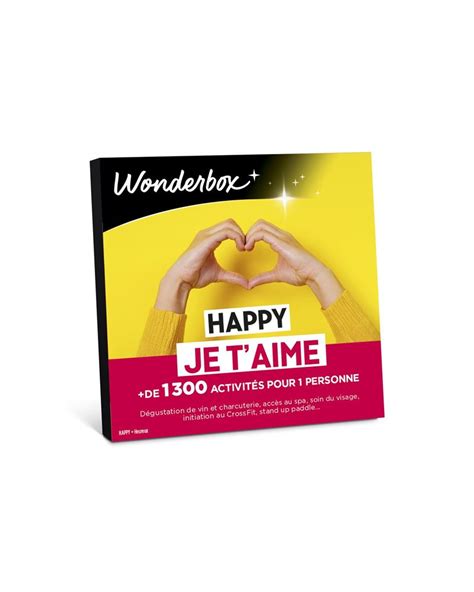 Coffret Cadeau Wonderbox Happy Je T’aime Coffret Cadeau Achat And Prix Fnac