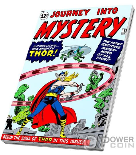 Journey Into Mystery Comix Marvel Thor Oz Silver Coin Niue