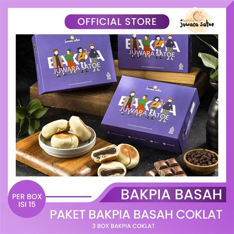 Promo Paket Bakpia Basah Rasa Coklat Box Bakpia Juwara Satoe