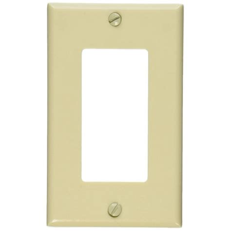 Leviton 80401 I 1 Gang Decoragfci Device Wallplate Standard Size Thermoset Device Mount