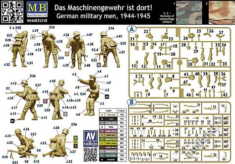 Modelsua Figures 135 German Military Men 1944 1945 Das