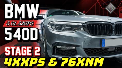 BMW 540d G31 Stage 2 320 PS Dyno 100 200 Km H Mcchip Dkr YouTube