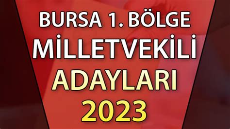 BURSA 1 BÖLGE MİLLETVEKİLİ ADAYLARI 2023 Bursa 1 Bölge AK Parti