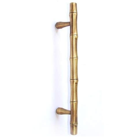 Bamboo Style Cabinet Pulls | Bamboo Solid Brass Appliance Pull