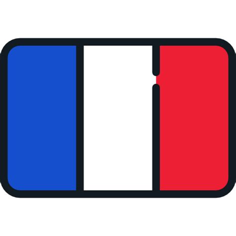 France Flags Rounded Rectangle Icon