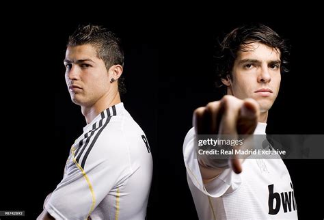cristiano ronaldo  kaka  real madrid pose   photo session