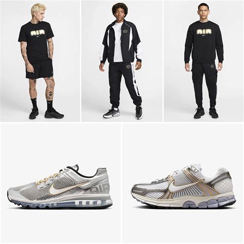 Nike Sportswear Metallic Gold Clothing Sneakers Outfits