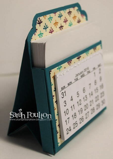 Stampin Sarah A Bohemian Dsp Desk Calendar From Stampin Up Uk