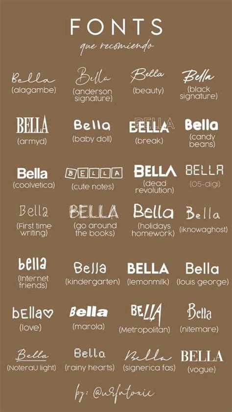font names fontes de texto fontes de letras diferentes combinacoes