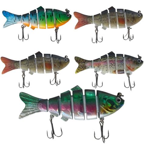 Kit 5 Isca Artificial Lambari Articulado 20g 9 5cm Estojo C Fishing