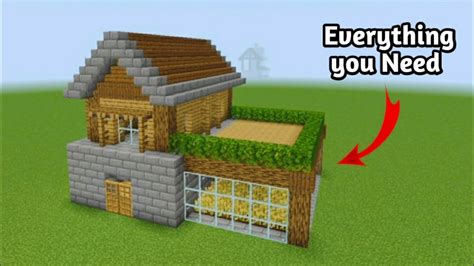 Minecraft Simple House Tutorial 2024 YouTube