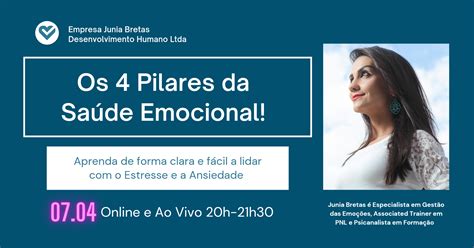 Os 4 Pilares Da Saúde Emocional Palestra Online E Ao Vivo Sympla