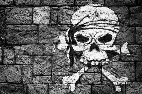 HD wallpaper: skull, graffiti, wall, bricks, wall - building feature, creativity | Wallpaper Flare