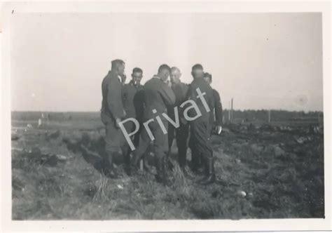 Foto Wk Ii Wehrmacht Soldaten Gruppenfoto Kameraden Luftwaffe France