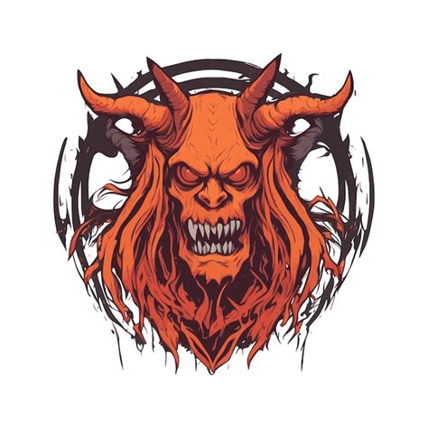 Monstro Diabo Vetor Para Camisetas Adesivos Logotipos E Mascotes