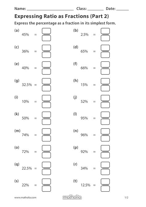 Ratio Math Problems 6th Grade