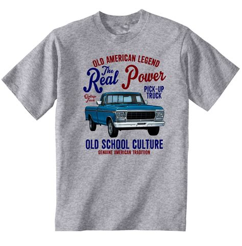 Vintage American Car Ford Pick Up Truck New Cotton T Shirt In T Shirts