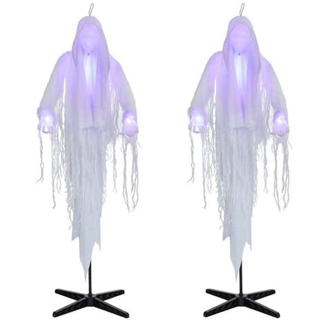 Home Depot 2022 Home Accents Holiday 6 Ft Spirit Led Animatronic Twins Town