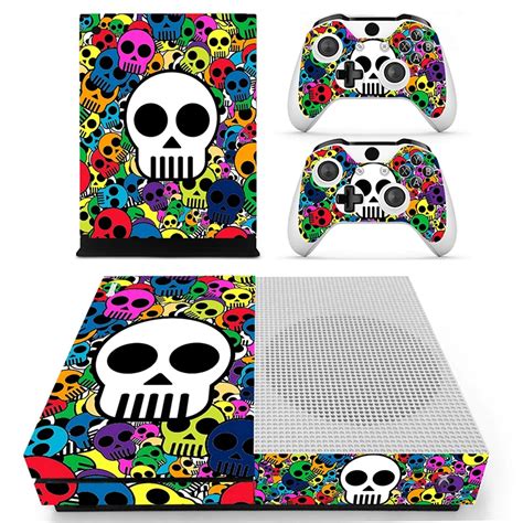 Skull Vinyl Skin Sticker Full Protector For Xbox One Slim And 2