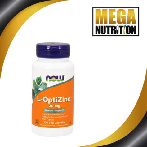 Now Foods L Optizinc Mg Veggie Caps Copper Zinc Supports Enzyme