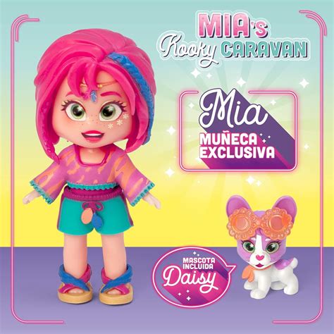 Kookyloos Mias Kooky Caravan Camper Con Accesorios Y Muñeca Y Mascotas Exclusivas Incluye 1