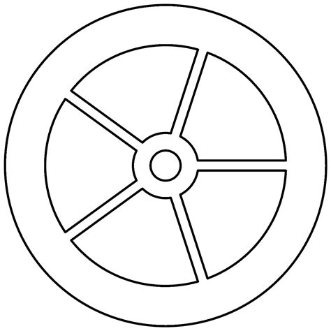 Printable Wheel Foldable Template