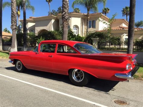 1959 Chevrolet Biscayne 2 Door 327 Tri Power 4 Speed Fantastic Car